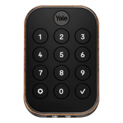 Yale Pro 2 Key Free Pushbutton Keypad Lock with Wi-Fi, Oil-Rubbed Bronze